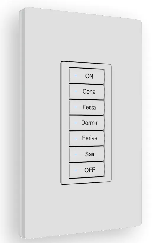 Desenho do keypad com as medidas do equipamento